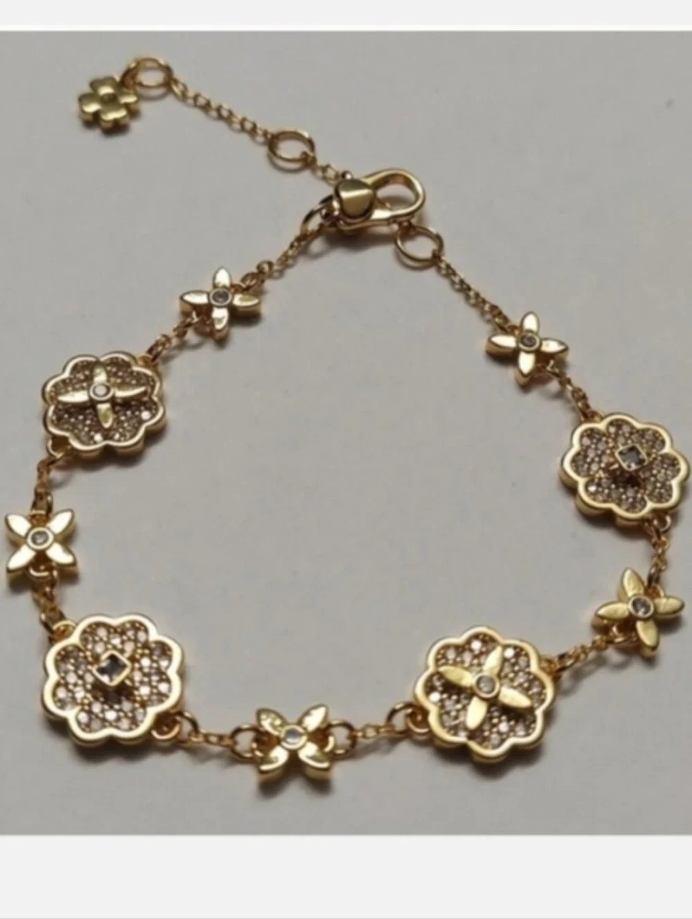 Kate Spade New York Heritage Bloom Line Bracelet In Gold Color - Picture 4 of 10